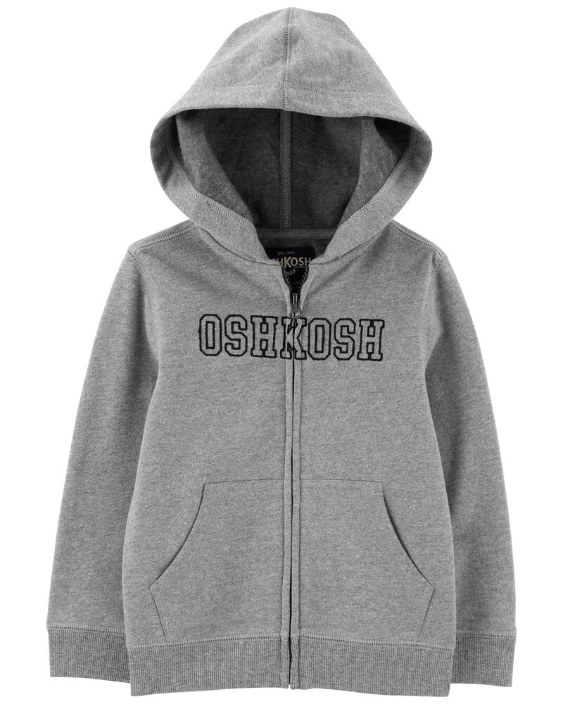 Grey OshKosh Logo Zip Jacket