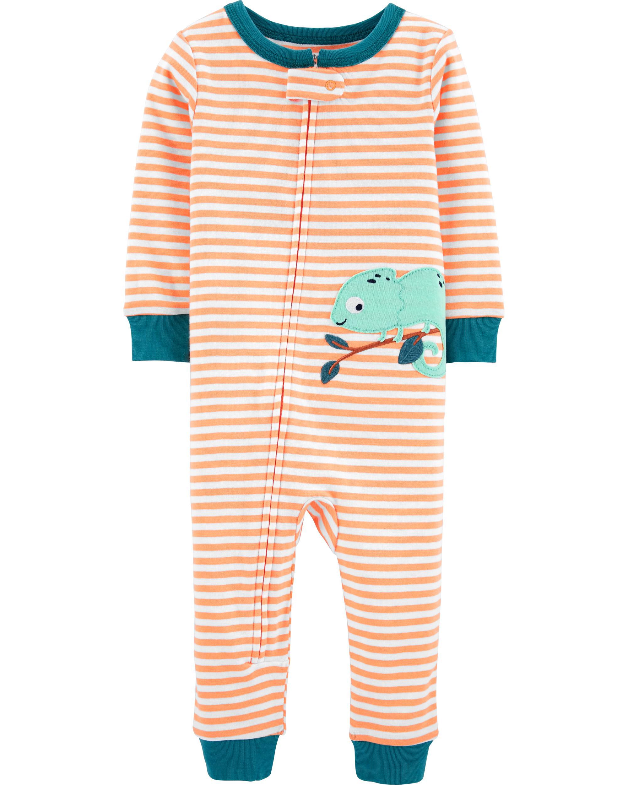 1 Piece 100 Snug Fit Cotton Footless PJs