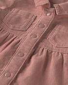 B&eacute;b&eacute; fille - Robe en velours c&ocirc;tel&eacute; de coton biologique, image 4 sur 5 diapositives