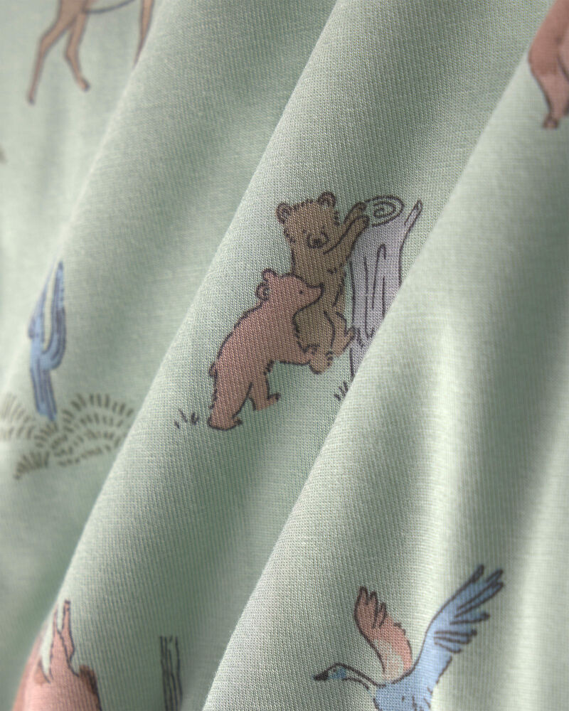 Toddler Boy 2-Piece Desert PurelySoft&trade; Snug Fit Pyjama Set - Green, image 3 of 6 slides