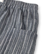 Boys 2-Piece Organic Cotton Gauze Short Set in Cream, image 6 of 7 slides