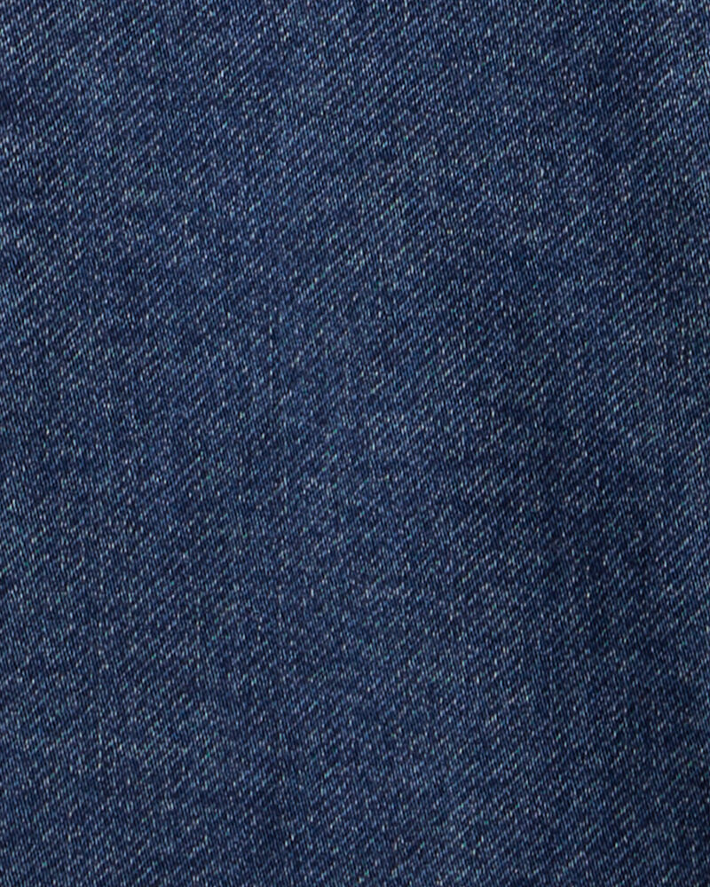 Toddler Girl 2-Piece Floral Top and Denim Pants Set, image 5 of 6 slides