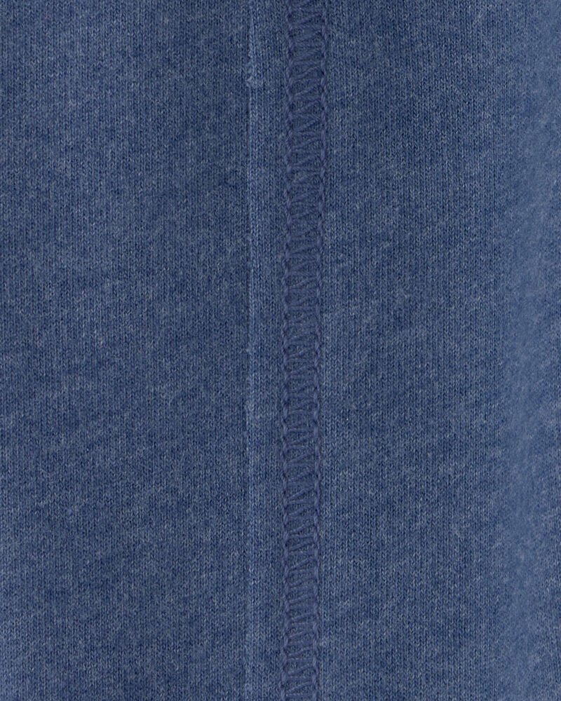 Baby Boy French Terry Joggers - Blue, image 3 of 4 slides