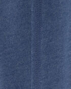 Baby Boy French Terry Joggers - Blue, image 3 of 4 slides