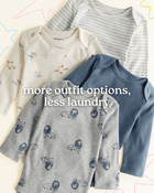Baby Girl 5-Pack Western Multipack Bodysuits, image 7 of 8 slides