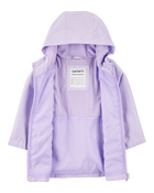Toddler Heart Pockets Rain Jacket - Purple, image 2 of 3 slides