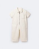 Toddler Day Out™ Jumpsuit - Cream, image 5 of 6 slides