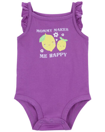 Baby Mommy Sleeveless Bodysuit, 