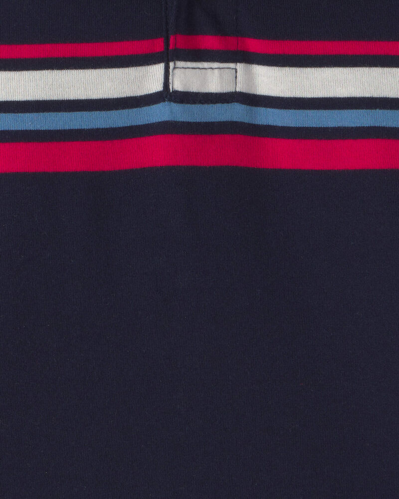 Tout-petit gar&ccedil;on - Polo &agrave; rayures - Bleu marine, image 2 sur 2 diapositives