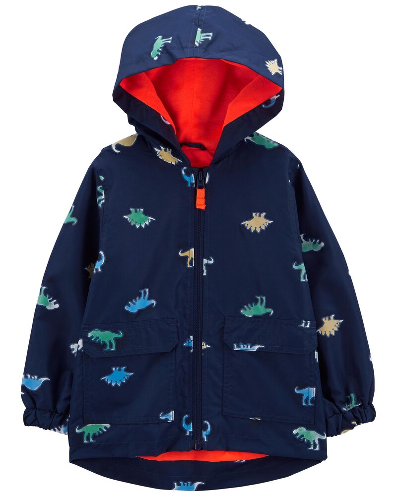 Colour-Changing Dino Rain Jacket, image 3 of 5 slides
