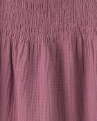 Filles - Robe en gaze &agrave; smocks en coton biologique, image 4 sur 4 diapositives