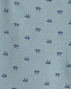 Girls 2-Piece Bow Fleece Pullover & Pant Set &ndash; Blue/Grey, image 4 of 6 slides