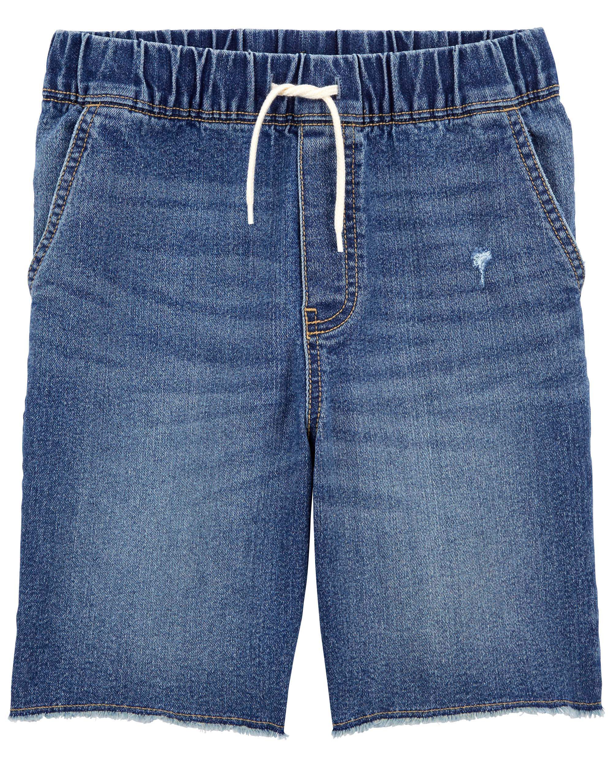 Medium Wash Raw Hem Denim Shorts Carter s Oshkosh Canada