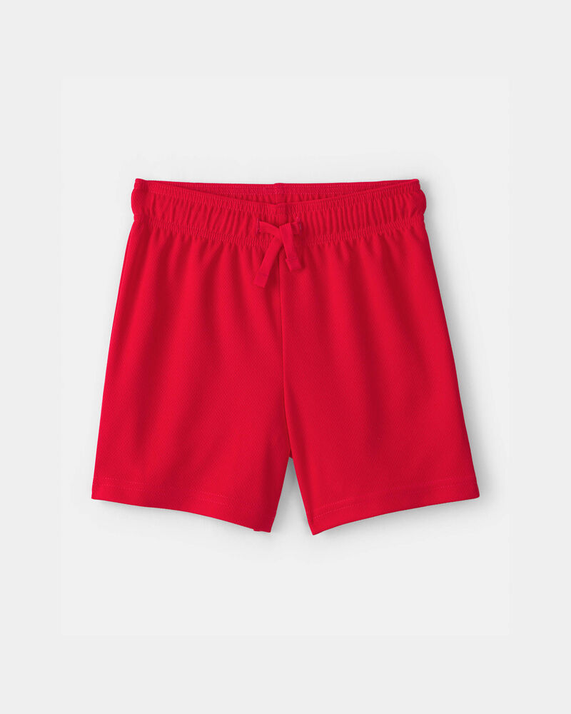 Toddler Boy Mesh Active Shorts - Red, image 1 of 4 slides