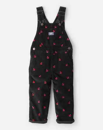 Tout-petit - Salopette en velours côtelé à imprimé de train - Noir, 