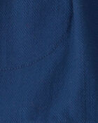 Baby Boy Twill Shorts - Blue, image 3 of 4 slides