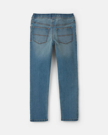 Gar&ccedil;ons - Jean en denim &agrave; jambe droite - D&eacute;lav&eacute; moyen, 