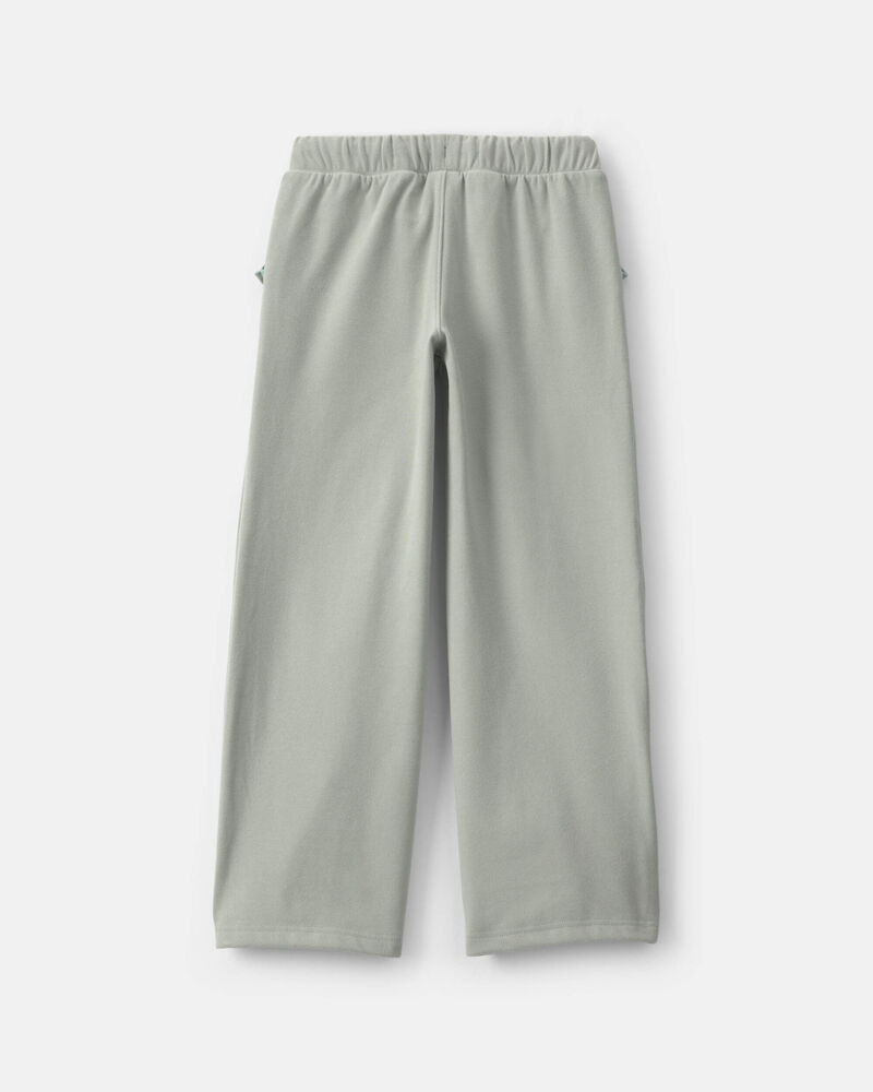 Girls Ribbed Pull-On Pants - Green, image 3 of 4 slides