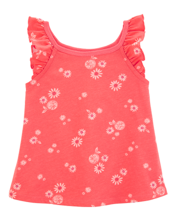 Toddler Floral Vintage Muscle Tank, 