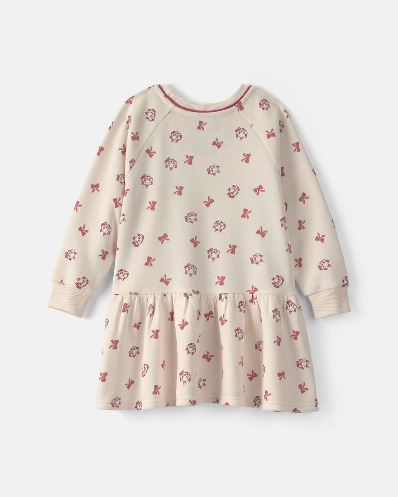 Toddler Girl Disney&copy; Long-Sleeve Dress - Cream, image 2 of 3 slides