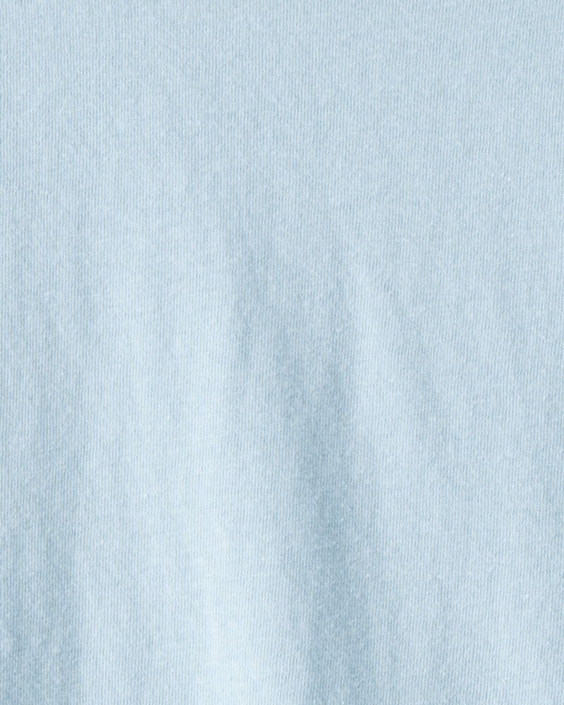 Girls Pocket Tee - Blue, image 2 of 3 slides