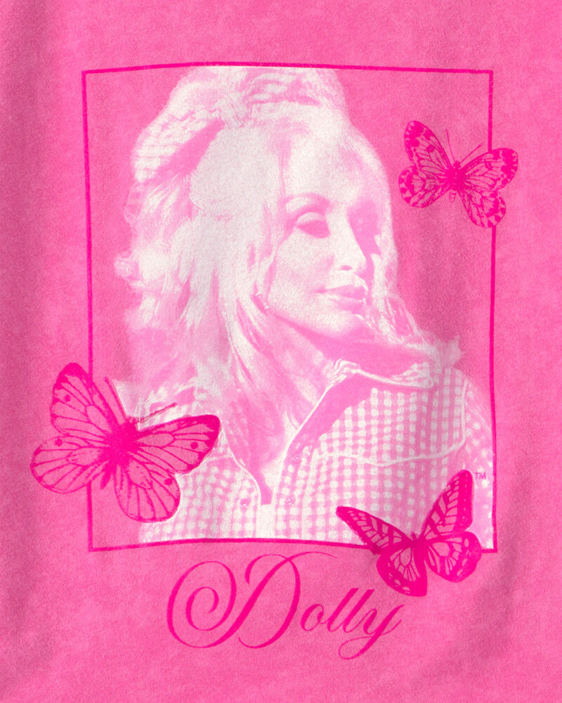 Girls Dolly Parton Graphic Tee - Pink, image 2 of 2 slides
