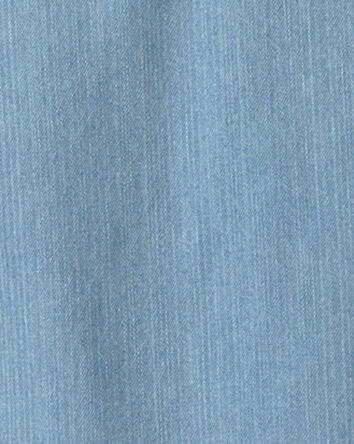 Girls Denim Chambray Tank Top - Light Wash, 