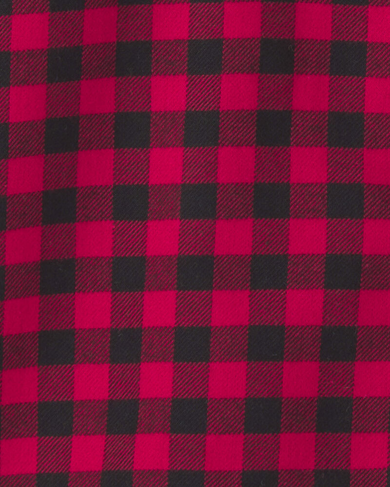 Tout-petit gar&ccedil;on - Chemise manches longues &agrave; carreaux buffalo - Rouge/Noir, image 2 sur 2 diapositives