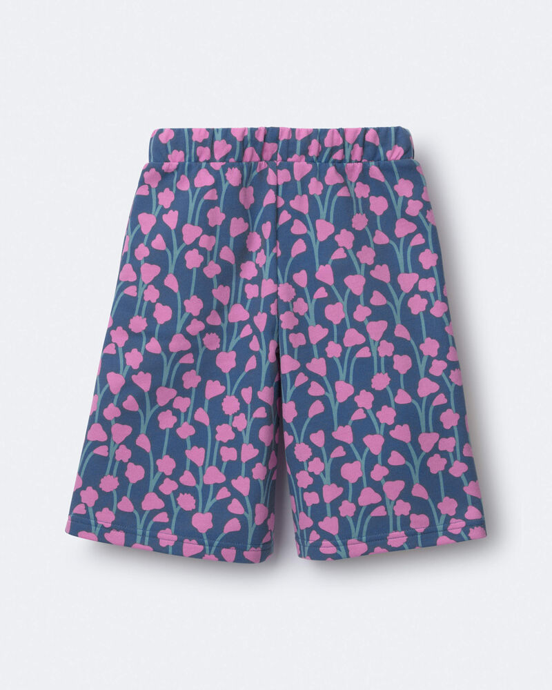 Toddler Girl Wide-Leg Pants in Wildflowers - Slate Blue/Purple, image 6 of 7 slides
