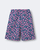 Toddler Girl Wide-Leg Pants in Wildflowers - Slate Blue/Purple, image 6 of 7 slides