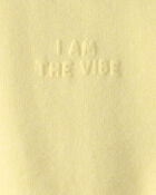 Tout-petit fille - Chandail en jersey bouclette &laquo;I Am The Vibe&raquo; - Jaune, image 4 sur 4 diapositives