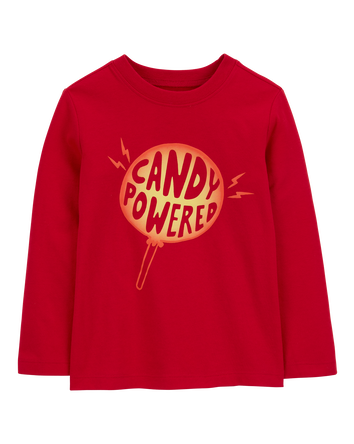 Toddler Candy Powered Long-Sleeve Graphic Tee, 