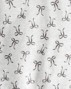 Toddler Girl Bow Print Long-Sleeve Tee & Pant Set - Grey, image 2 of 3 slides