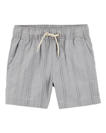 Bébé Short à cordon de serrage en seersucker - Gris, 