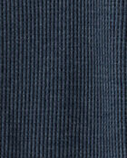 Baby Boy Cotton Long-Sleeve Sleeper - Navy Blue, image 4 of 5 slides