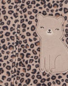Baby 1-Piece Cheetah Print Fleece Footless Pyjamas
, image 2 of 4 slides