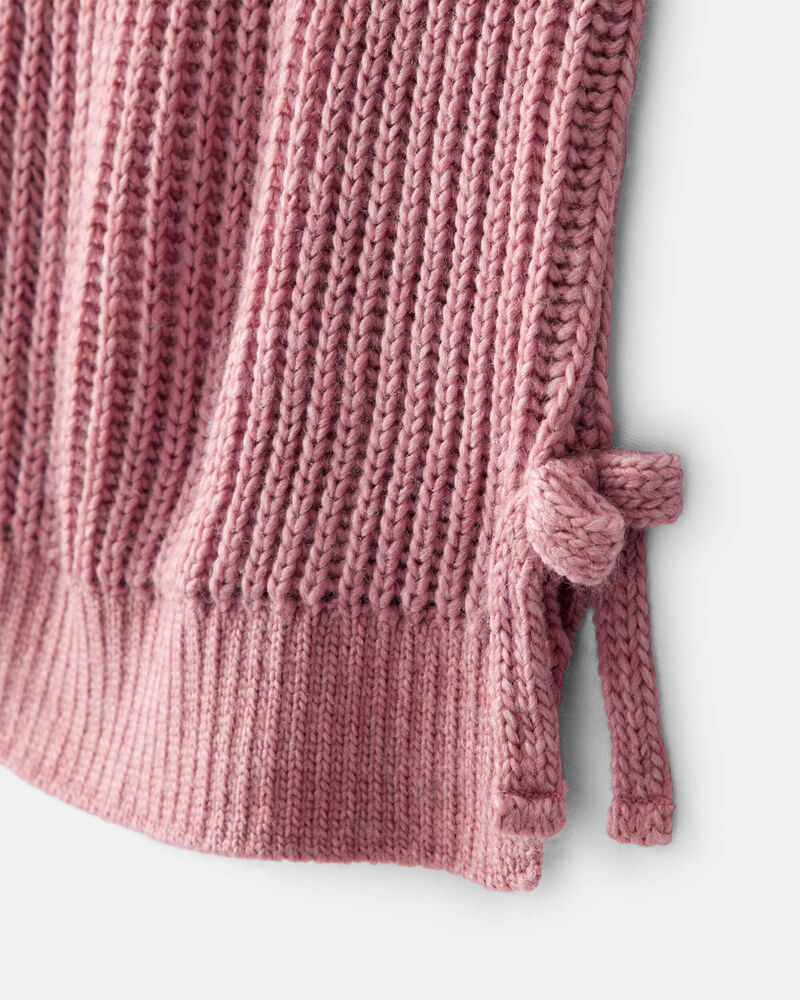 Toddler Girl Sleeveless Sweater Top - Pink, image 2 of 5 slides