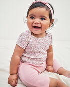 Baby Girl 3-Piece Long-Sleeve Layering Set - Pink, image 2 of 4 slides