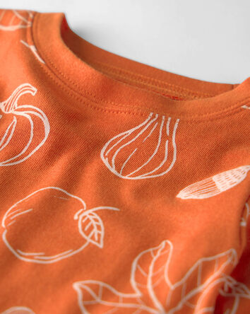 Tout-petit - Pyjamas 2 pi&egrave;ces en coton biologique &agrave; motif Courges d&rsquo;automne, 