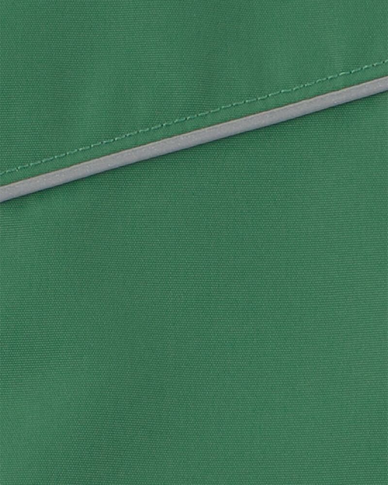 Boys Solid Midweight Fleece Lined Jacket- Green , image 3 of 3 slides