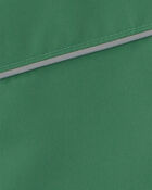 Boys Solid Midweight Fleece Lined Jacket- Green , image 3 of 3 slides