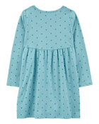 Enfant Robe à manches longues en jersey à motif de cœur, image 2 sur 4 diapositives