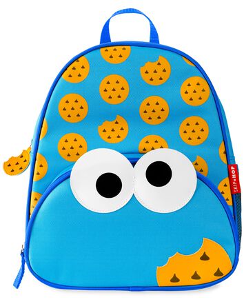 Sesame Street Little Kid Backpack Straw Bottle & Snack Cup Set - Cookie Monster, 