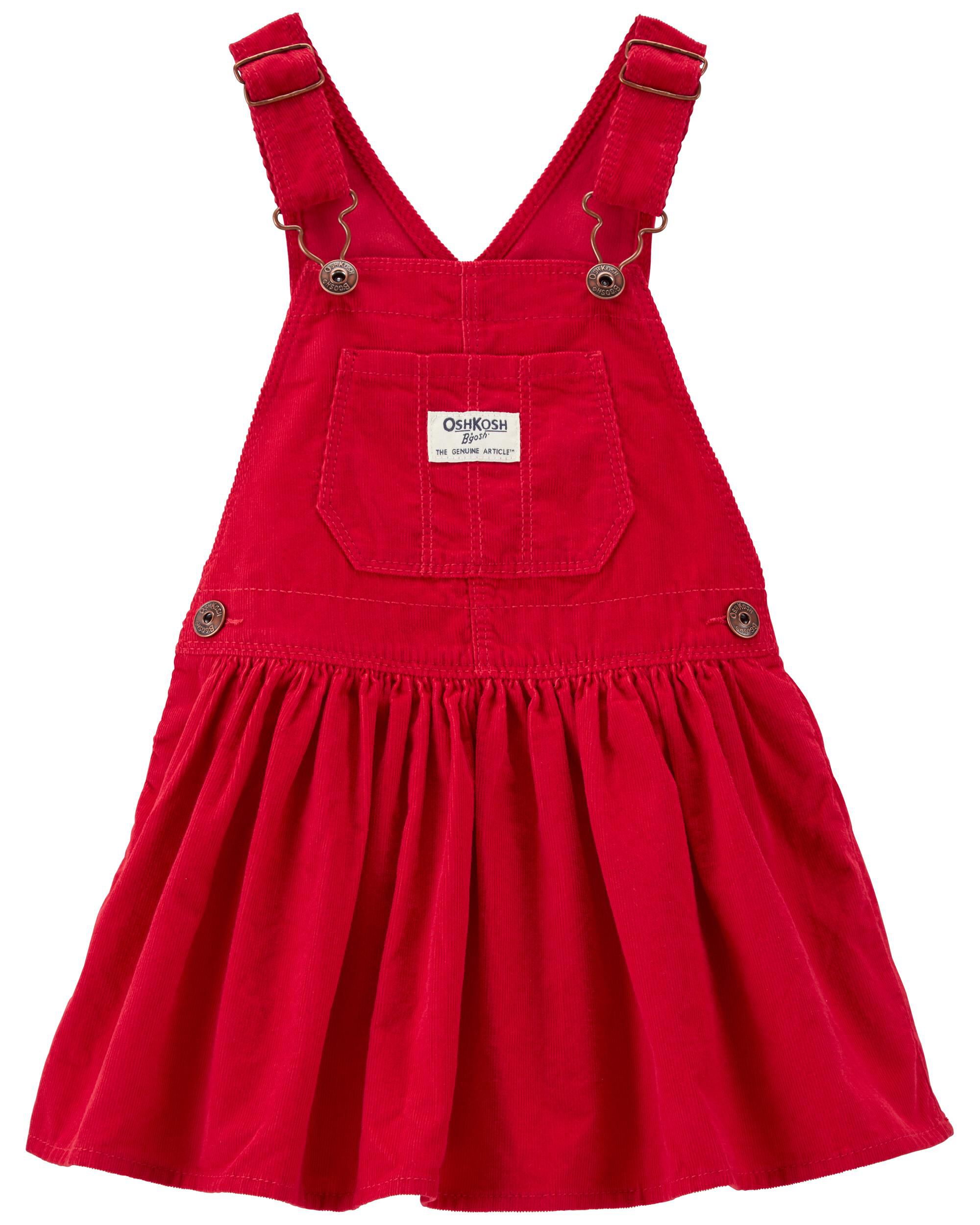 Soft Corduroy Jumper Dress