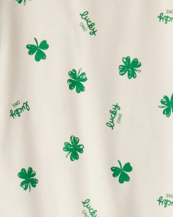 Jeune - Pyjamas ajust&eacute;s en coton 100 % pour la f&ecirc;te de la Saint-Patrick - Ivoire, 
