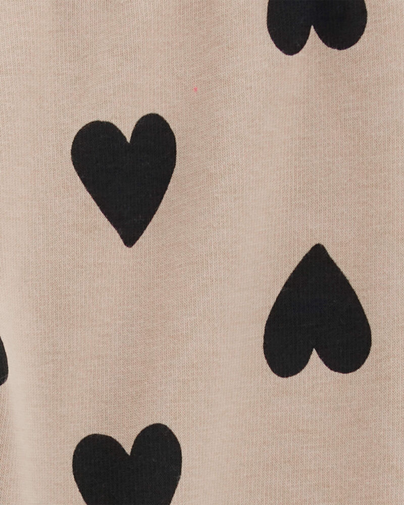 Enfant Legging en molleton douillet à motifs de cœurs, image 4 sur 5 diapositives