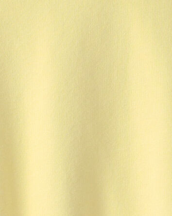 Girls French Terry Hoodie - Yellow, 