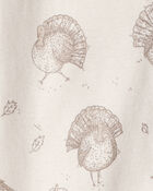 Bébé - Grenouillère en coton biologique à motifs de bosquet d’automne, image 3 sur 5 diapositives