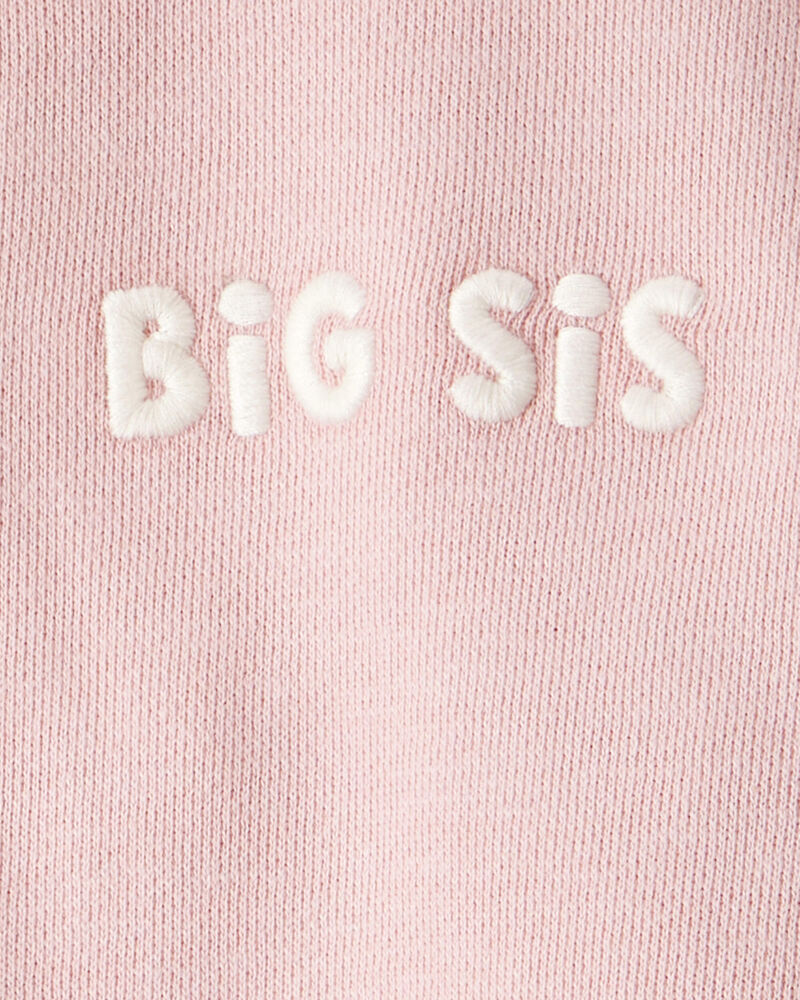 Toddler Organic Cotton Big Sis Sweatshirt, image 3 of 5 slides