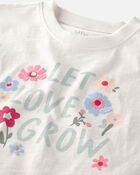 Toddler Girl Organic Cotton 'Let Love Grow' Tee, image 2 of 4 slides